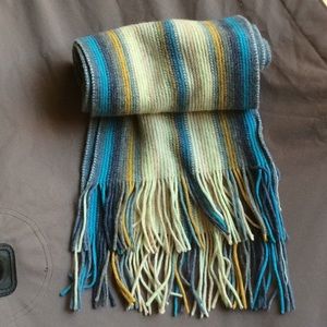 Alta Linea Wool Blend Fringe Scarf
